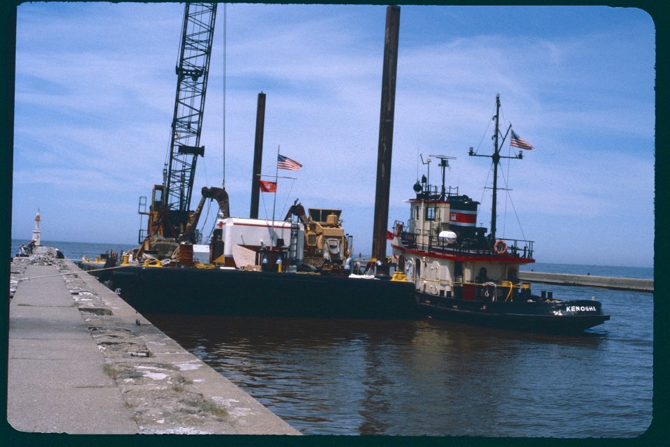 Dredge on Kalamazoo River 1981